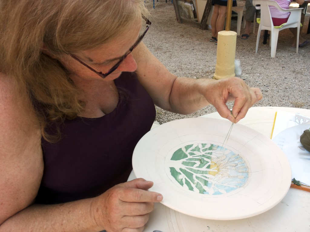 Decorating ceramics / Delft blue