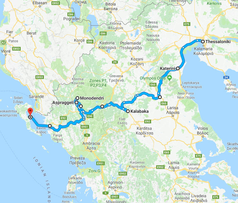 route-noord-west-griekenland route-noord-west-griekenland